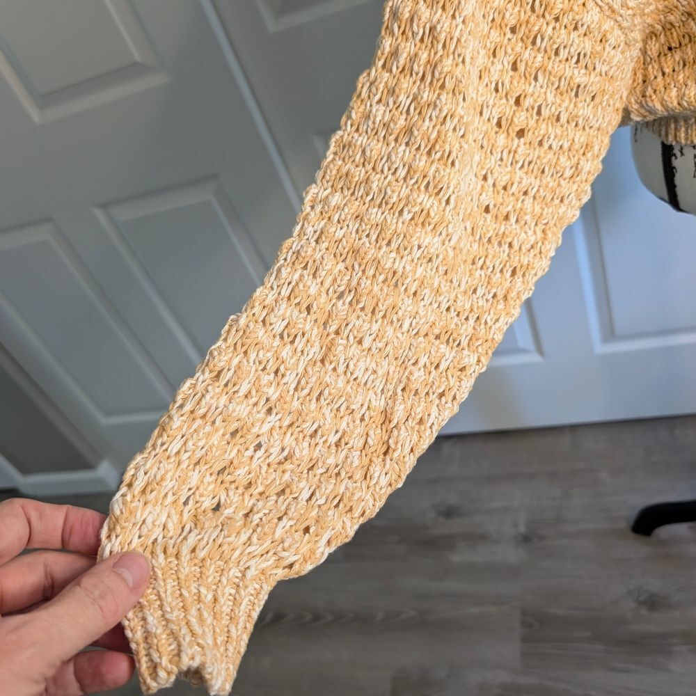 Free People Cozy Beige Knit Sweater - Picture 3 of 7